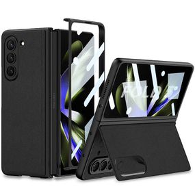 Шкіряний чохол GKK 360 + Glass з підставкою для Samsung Galaxy Z Fold5