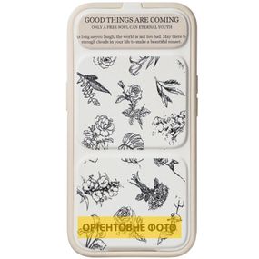 Чехол TPU Panel Stand для Apple iPhone 17 Pro Max (6.9") Floral Sketch