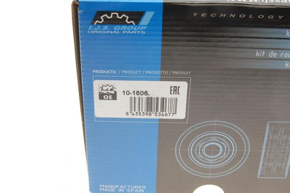 Підшипник маточини передньої Mercedes Benz Sprinter 3-5-t 906 VW Crafter 30-50 06- 10-1606 | Зображення 4