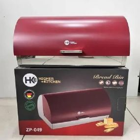 Хлебница из нержавеющей стали Zepline ZP-049 Красная