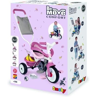 Детский велосипед Smoby Be Move Комфорт 3 в 1 розовый (740415) | Зображення 4