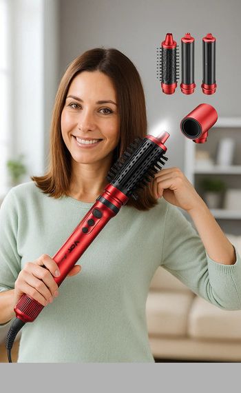 Фен-стайлер VGR V-475 Red, 5 в 1, професійний, 1400 Вт (46278-V-475_2307) | Зображення 4