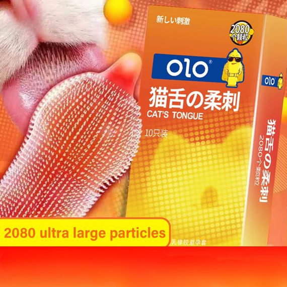 Презервативи з пухирцями OLO та ефектом шорсткого язика (ціна за 10 шт. в упаковці) sexstyle | Зображення 2