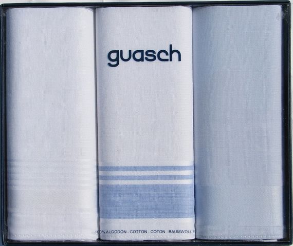 Чоловічі бавовняні носові хустинки Guasch Sena 90-03