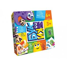 Дитяча розважальна гра "Буквики" G-BU-01U укр. мовою