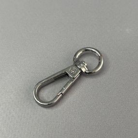 Карабін для сумки 10 мм, нікель - 4 см