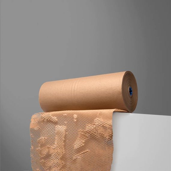 Cотовая крафт-бумага 42 см х 10 м PaperPack, коричневая | Зображення 9