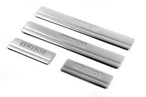 Накладки на пороги OmsaLine (4 шт., нерж.) для Ford Fusion 2002-2009 гг