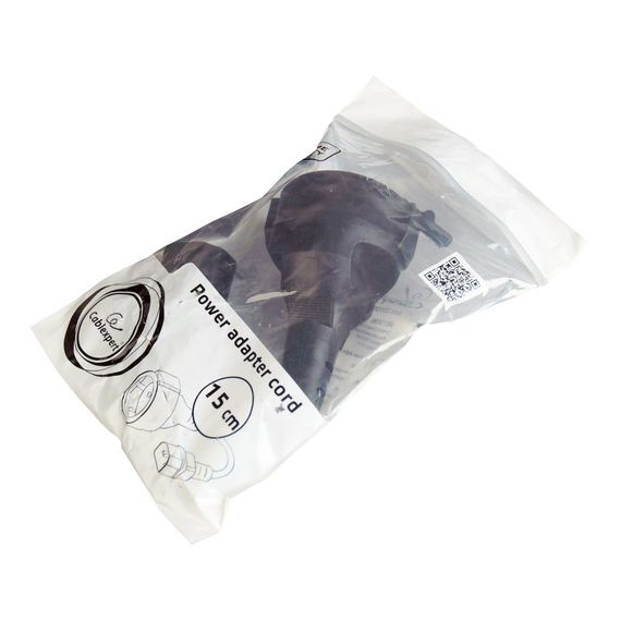Адаптер живлення Cablexpert PC-SFC14M-01, C14 / Schuko, 15 см, із заземленням, 3*0,75 мм | Зображення 3
