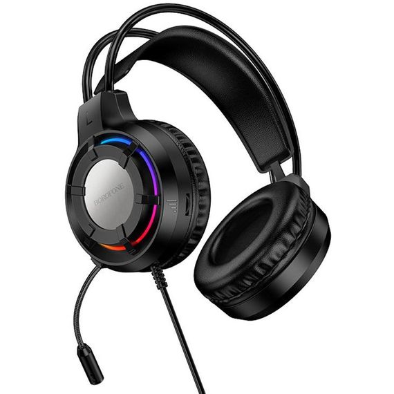 Накладні навушники Borofone BO112 Wave 3.5mm+USB Black | Зображення 4