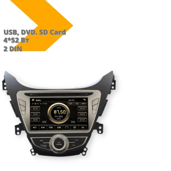Автомагнітола штатна Hyundai Elantra 2012-2013 (9") Android 10.1 (4/32) чорний (Hyundai Elantra 2012-2013_8360)