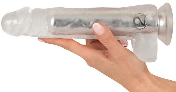 Вібратор - Crystal Clear Vibrator 24.5 см Sex Aura | Зображення 5