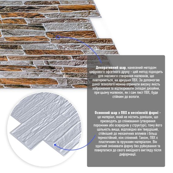 Декоративна ПВХ панель 960*480*4мм SW-00001556 | Зображення 1