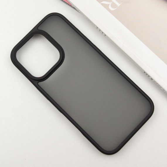 TPU+PC чохол Metal Buttons для Apple iPhone 16 Pro Max (6.9") Чорний | Зображення 2