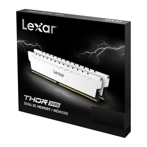Модуль пам'яті для комп'ютера DDR4 16GB (2x8GB) 3600 MHz Thor White Lexar (LD4BU008G-R3600GDWG) | Зображення 6