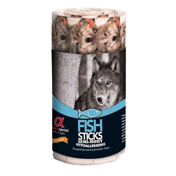 Ласощі для собак Alpha Spirit Fish Sticks for Dogs з рибою 16 шт х 10 гр