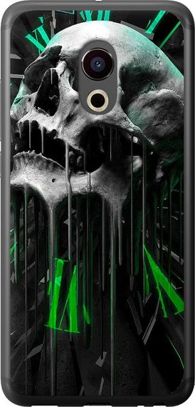 Чехол на Meizu Pro 6 Череп-часы "4100u-293-17620"