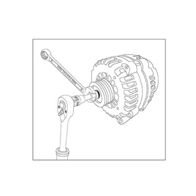 Автомобильный съемник Toptul шкива генератора 13шт. (JGAI1301) | Зображення 1
