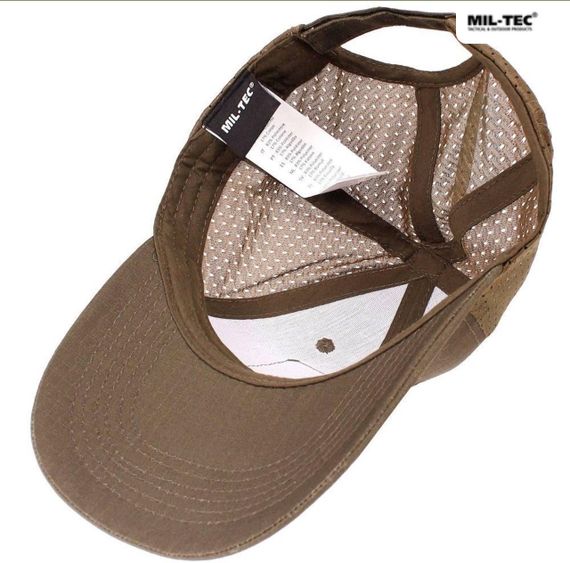 Бейсболка MIL-TEC Net Baseball Cap Coyoteз сіткою | Зображення 2