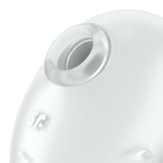 Вакуумний кліторальний стимулятор з вібрацією Satisfyer Cutie Ghost White Sex Aura | Зображення 3