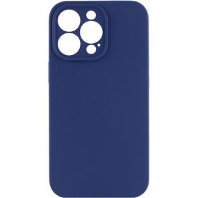 Чехол Silicone Case Full Camera Protective (AA) NO LOGO для Apple iPhone 15 Pro Max (6.7") Синий / Deep navy