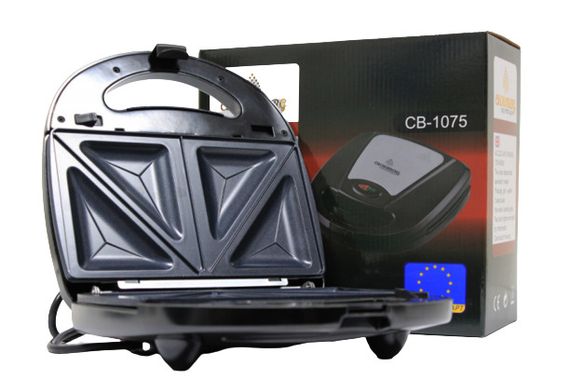 Сендвічниця 3 в 1 CB 1075 мультимейкер антипригарна 800 Вт чорний (CB 1075_766) | Зображення 2