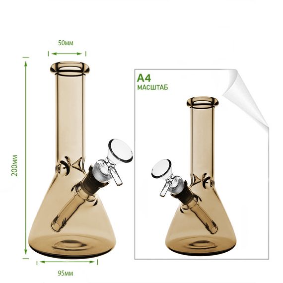 Водник Скляний "Chromatech Beaker Yellow" | Зображення 1
