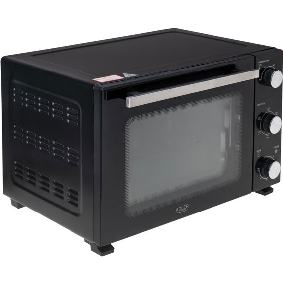 Електрична піч Adler AD 6025 1500Вт/ 35л /електроплита/ механічне керування/чорна | Зображення 6