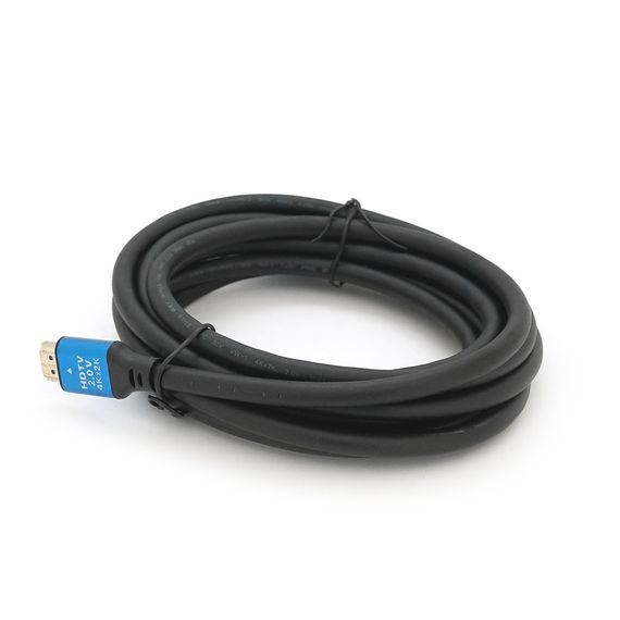 Кабель Merlion HDMI-HDMI 4Kx2K Ultra HD, 3.0m, v2.0, круглий Black, Blister-box | Зображення 2