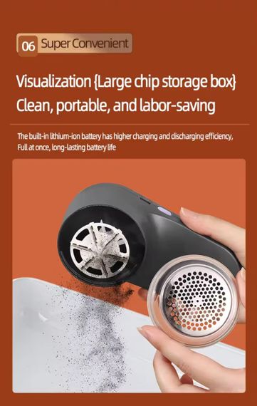 Машинка для видалення ковтунців із заряджанням від USB | Зображення 8