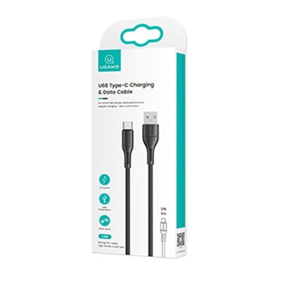 Дата кабель USAMS US-SJ501 U68 USB to Type-C (1m) Черный | Зображення 2
