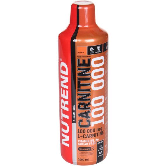 Жироспалювач для спорту Nutrend Carnitine 100 000 1000 ml /100 servings/ Orange