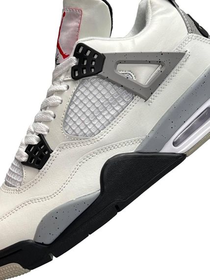 Чоловічі кросівки Air Jordan 4 Retro M White Cement , весна, літо, осінь , В'єтнам 44 28.0 | Зображення 5