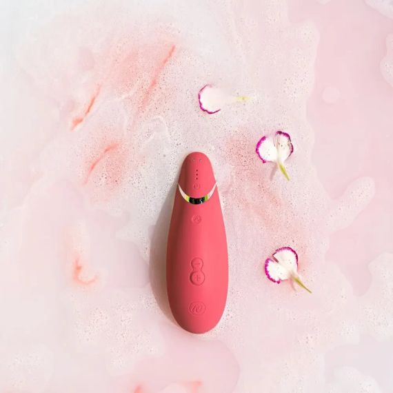 Вакуумний кліторальний стимулятор Womanizer Premium 2 Respberry Sex Aura | Зображення 6