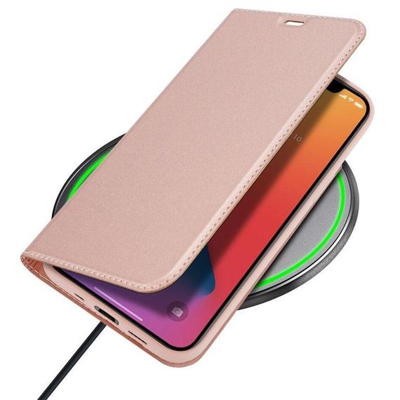 Чохол-книжка Dux Ducis з кишенею для візиток для Apple iPhone 14 Pro (6.1") Rose Gold | Зображення 4