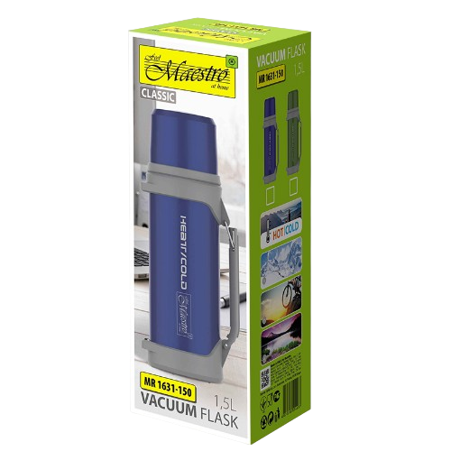 Термос 1,5л блакитний Maestro MR-1631-150-BLUE | Зображення 2