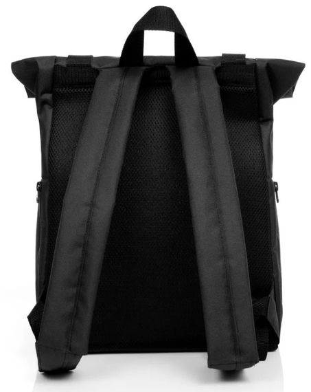 Чоловічий рюкзак Sambag RollTop Milton чорний тканевий 41 х 30 х 16 см (24211065m) | Зображення 1