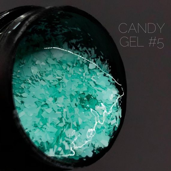 Гель для дизайна ногтей Crooz Candy Gel 05 (бирюзовый) 5мл | Зображення 3