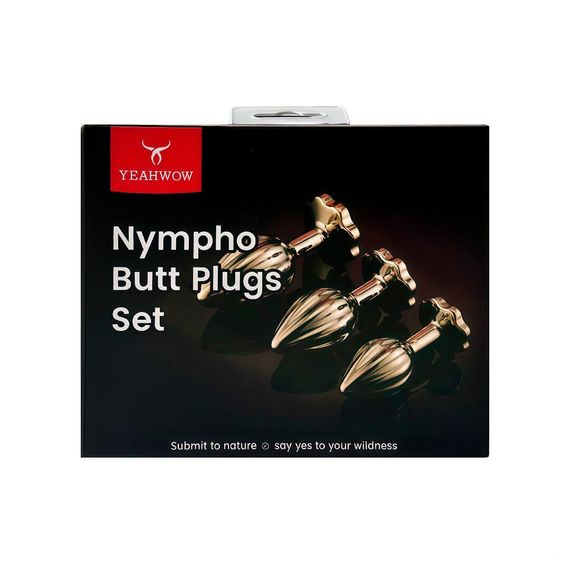 Набір анальних пробок LOCKINK YEAHWOW Nympho Butt Plug Set sexstyle | Зображення 6