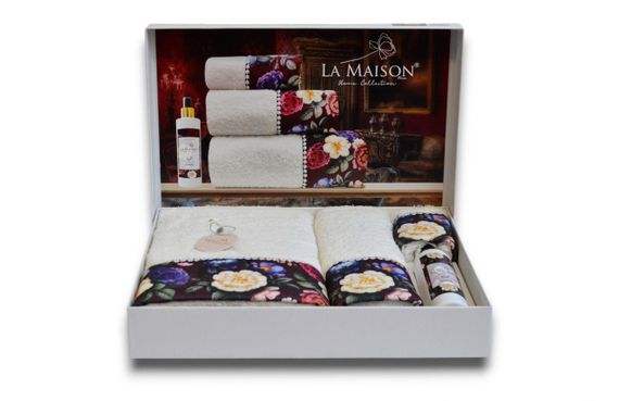 Подарочный набор полотенец La Maison, 3 шт. с ароматом Vinta | Зображення 3