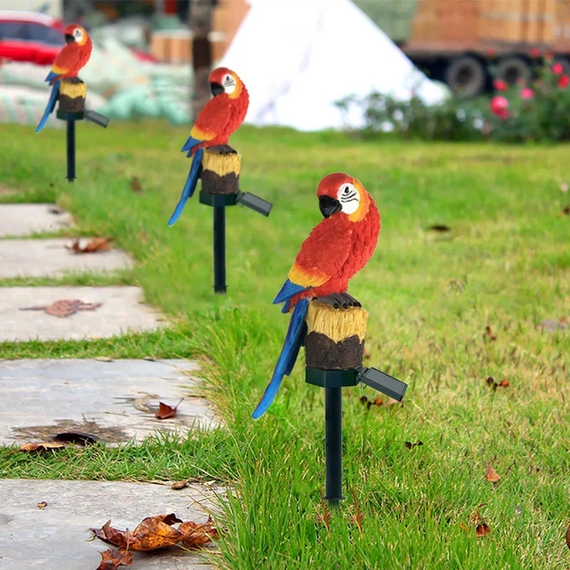 Фонарь садовый SOLAR PARROT / Светильник для сада Попугай на солнечной батарее | Зображення 5