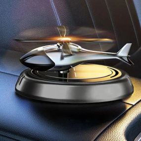 Ароматизатор NEW для автомобиля вертолет на солнечной батарее Пахучка в машину освежитель воздуха