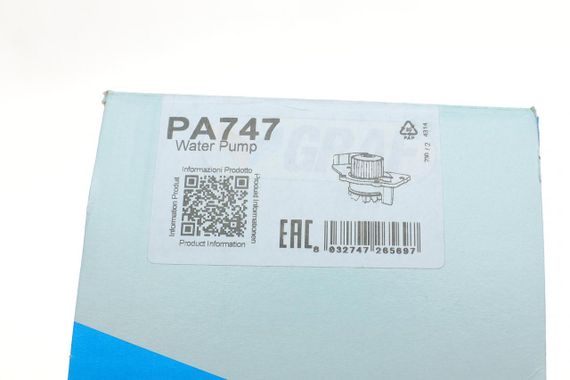 Помпа воды Citroen C4 C5 C8 Jumpy Berlingo 2.0HDi Fiat Scudo Ducato 1.9D 2.0JTD 98- 20z B B 7лоп  PA747 | Зображення 6