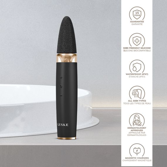 Шліфувальна пилка для стоп з додатковими насадками GESKE Electric Pumice Foot Smoothing Multi-Pen 8в1 gray | Зображення 2