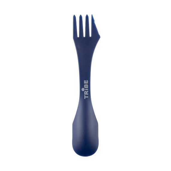Ловилка Tribe Spork пластикова синя, туристична ложка-виделка трайб легка для походу та риболовлі | Зображення 1