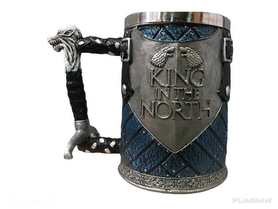 Кружка Чашка Бокал Игра Престолов King in the North Targaryen 3D Король Севера | Зображення 5
