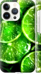 Чохол на iPhone 13 Pro Зелені часточки лимона "852m-2372-2448"