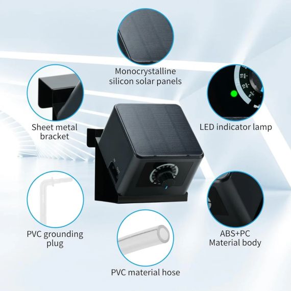 Система крапельного поливу Briidea на сонячних батареях (10 метрів, 15 рослин) | Зображення 5