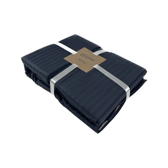 Комплект постільної білизни SoundSleep Stripe Dark Grey сатин-страйп євро 200х220 см темно-сірий (2251736516015) | Зображення 2