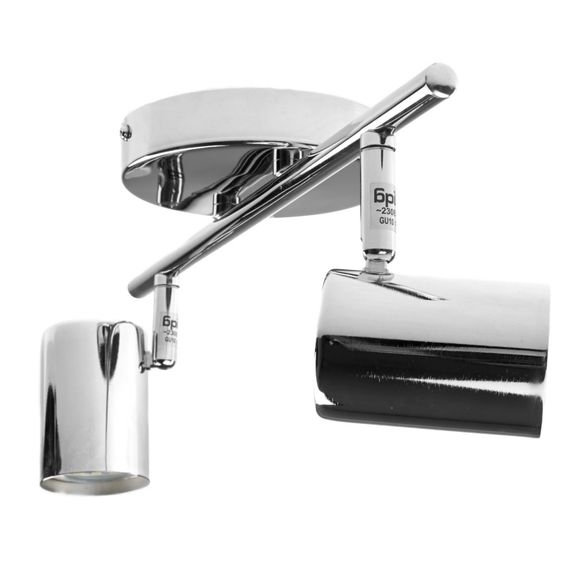 Светильник настенно-потолочный спот поворотный накладной HTL-180/2 GU10 CH | Зображення 5